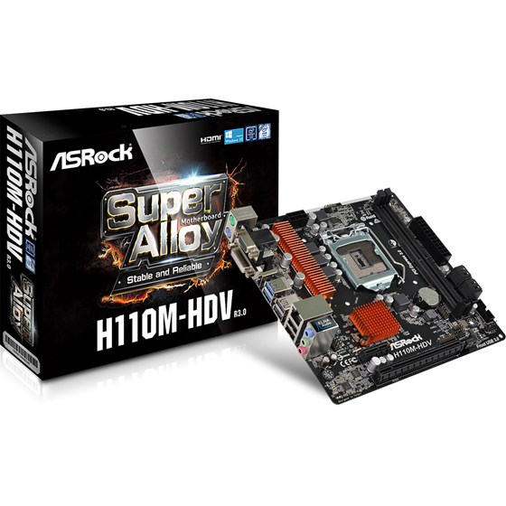 Matična ploča MBO Asrock H110M-HDV R3.0 Socket 1151 P/N: H110M-HDV R3.0